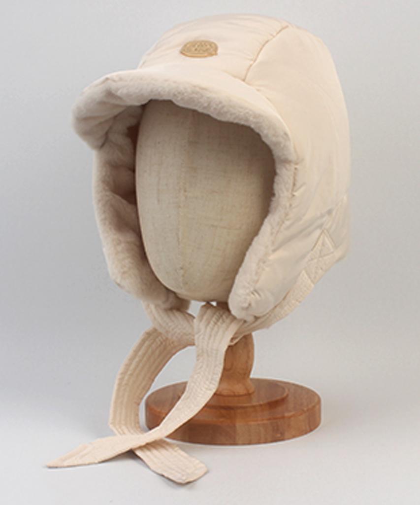 Yunibeosyeolkemiseuteuli Bubble Padding Fur Ivory Balaclava Padded Hat