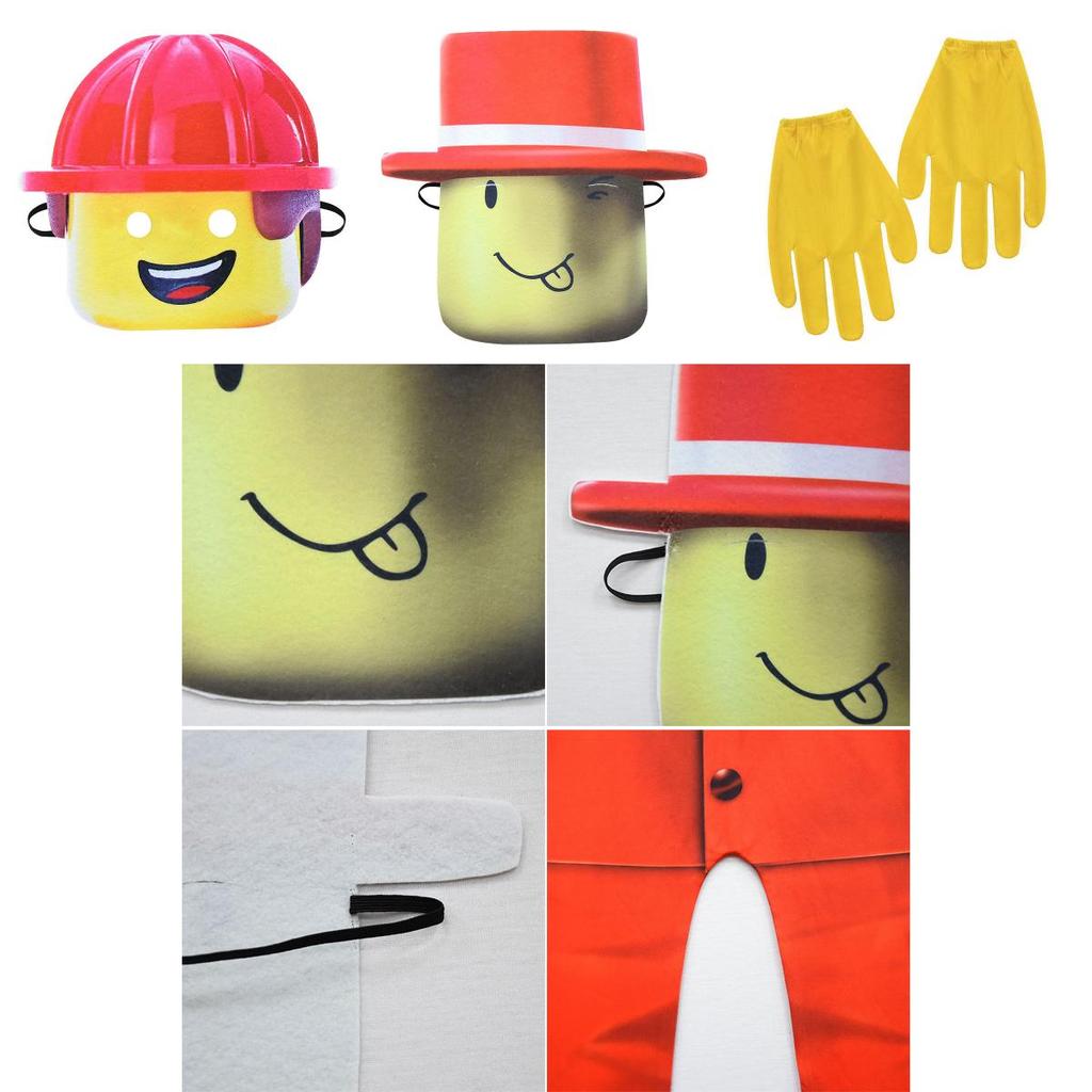Auffälliges Roblox Cosplay Kostüm Kinder Jumpsuit für Halloween und Partys