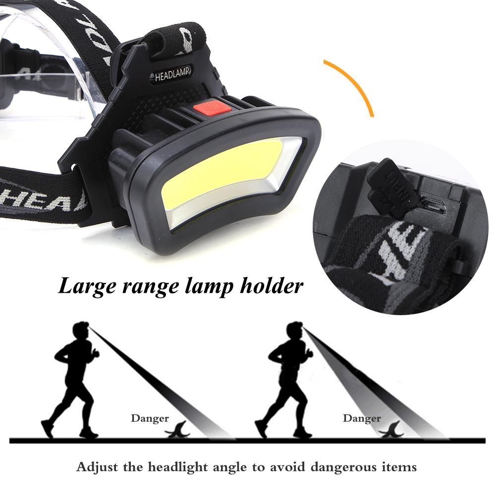 C0B Flood Working Light LED Rechargeable Multifunction Outdoor Camping Fishing Flashlight Head Lamp