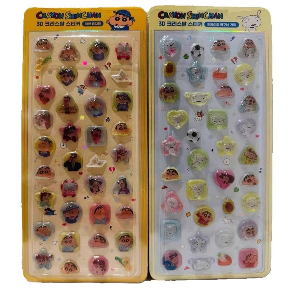 New Doraemon 3D Stickers Pikachu Crayon Shinchan Sticker Diy Notebook Phone Case Stationery Box Girl Boy Gift