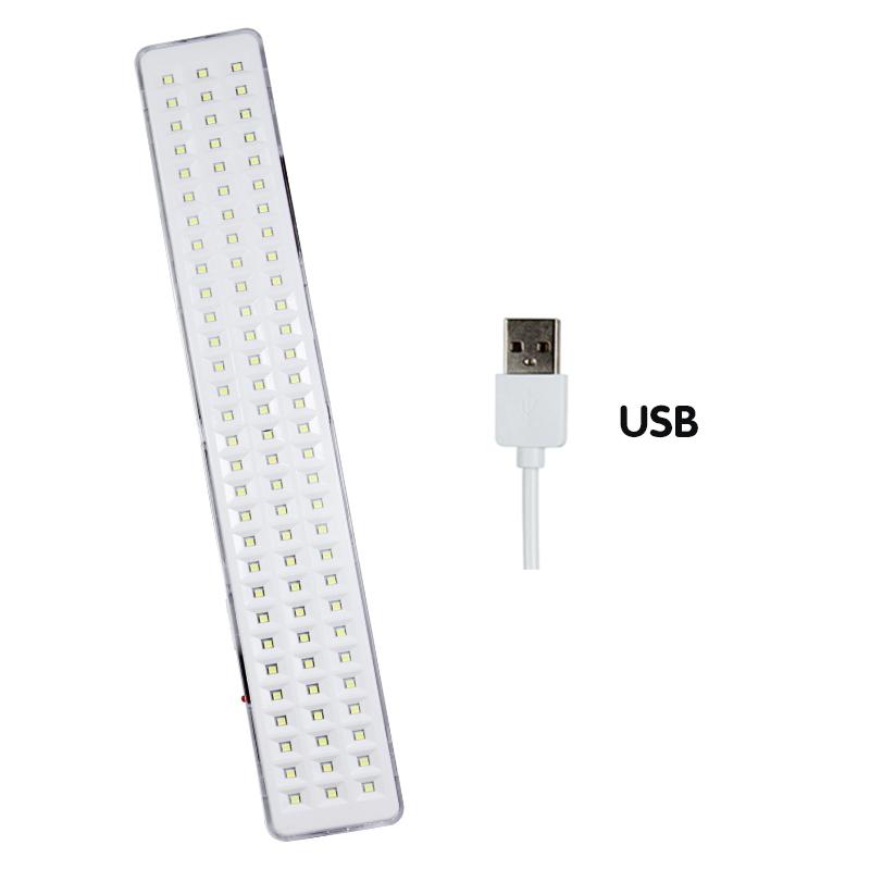 30 60 90 LED Emergency Lights 2Modes Fire Fighting Lamp Wall-mounted Rechargeable Bulb Outdoor Camping Lights for Power Outage