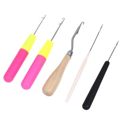 5Pcs/Set Plastic Crochet Needle Braiding Latch Hook Weaving Hair Craft