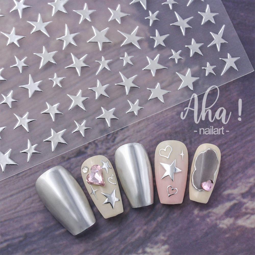 

DIY Nail Art Decoration Stars Nail Stickers Five-Pointed Stars Nail Decals Nail Salon