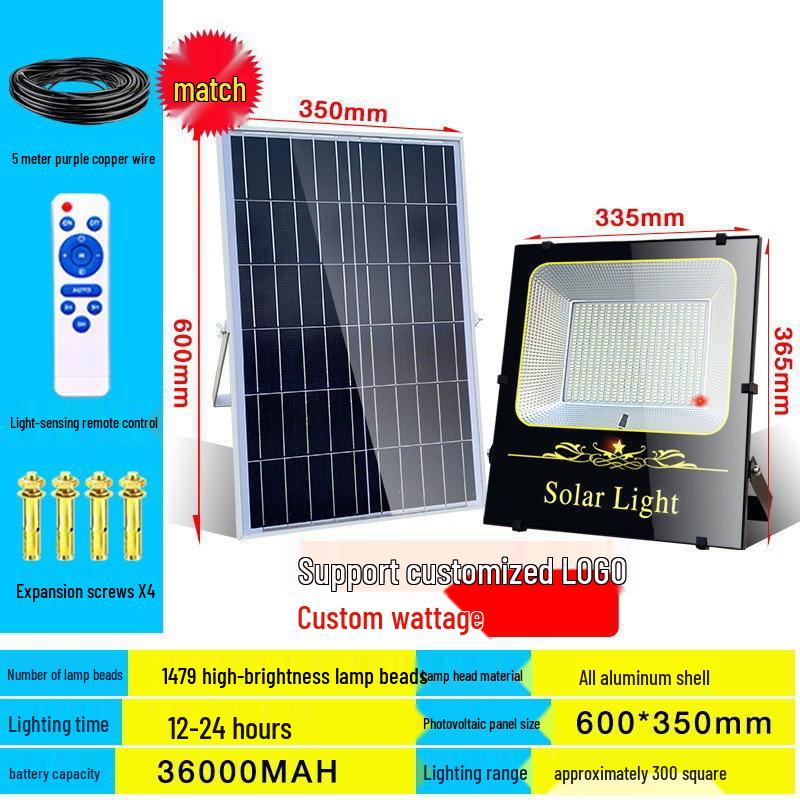 Ultra-Bright Solar Floodlight: Waterproof Outdoor Street & Courtyard Lighting for Homes