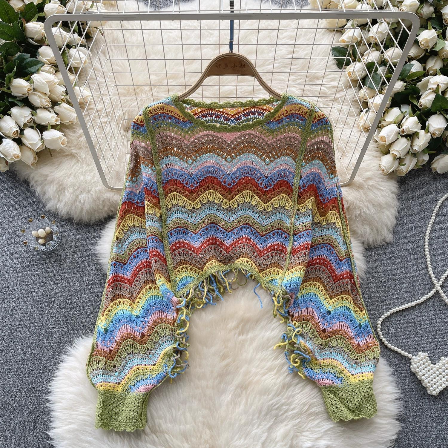 

DIMANAF 2025 New Women Bat Vest Solid T-Shirt Knitted Basic Fashion Tops Colorful Lace Tees Casual Loose Green Tees one size