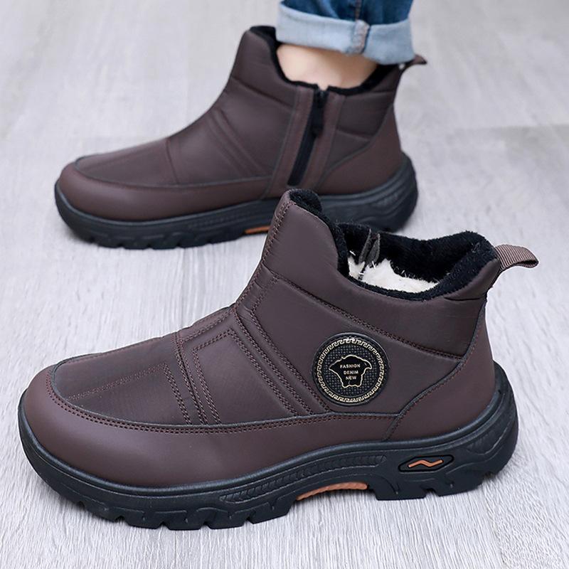 Casual Fleece Warm Snow Boots, Anti-slip and Comfortable Thickened Shoes