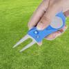 Portable Golf Green Divot Repair Tool Folding Ball Fork Lawn Repairing Golfer Practicing