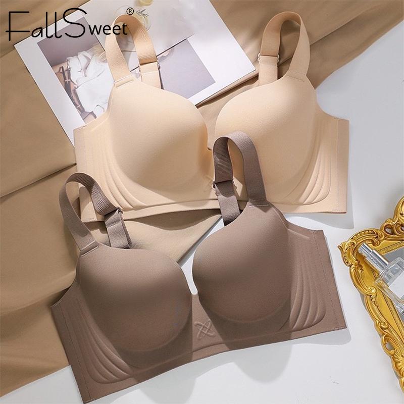 Plus Size Underwear Seamless Bra Women Push Up Bras Everyday T-shirt Bras Sexy Brassiere Ladies Lingerie 34BCD-44BCD