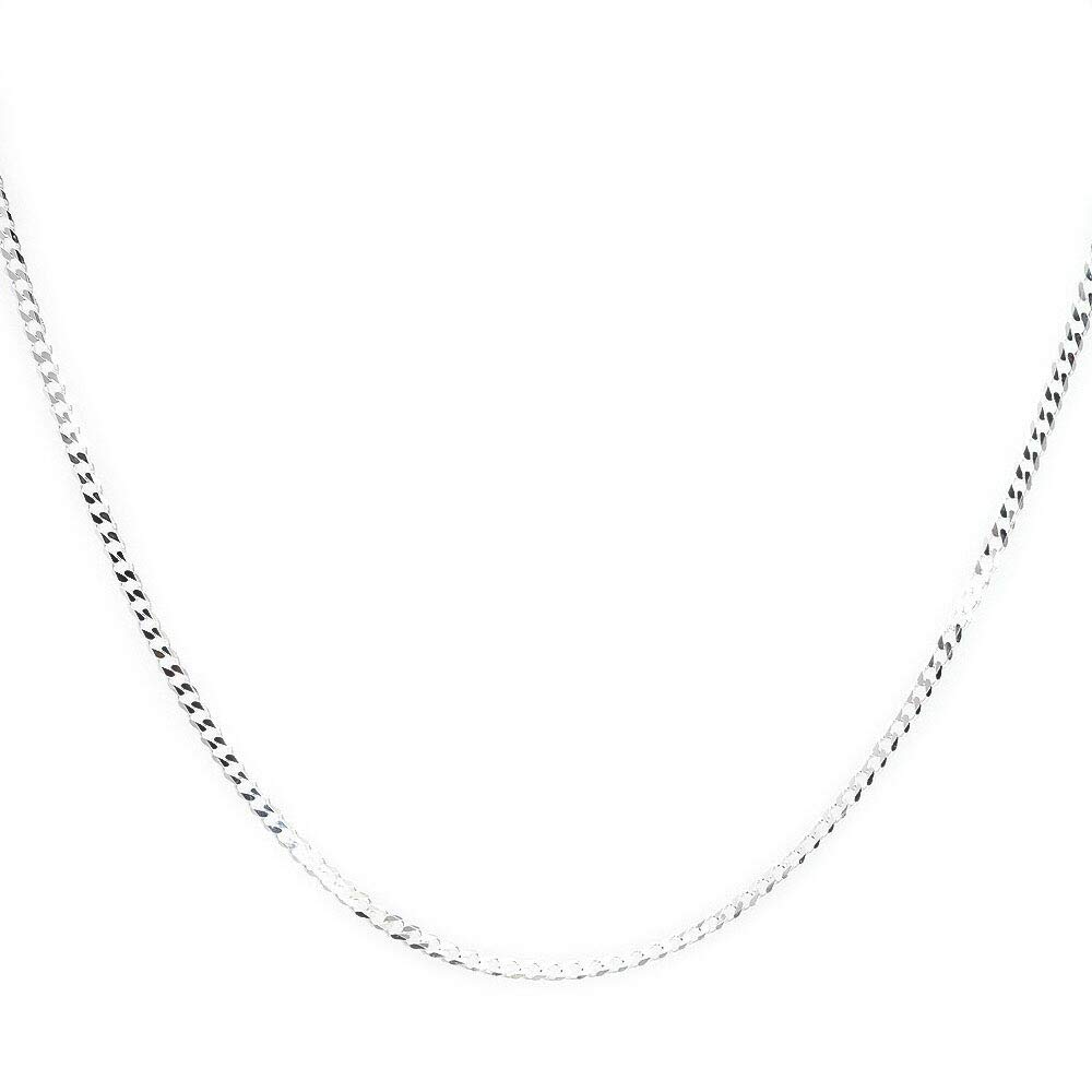 

Сделано в Италии Серебряное ожерелье Kihei Цепочка с огранкой bo color Ширина 3 мм тонкая Толщина 1 мм Длина Kihei [Silver One] Мужская [Серебряная 6-гранная 45 см]