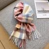 100% Lana Sciarpa Invernale da Donna a Quadri Lunga Calda Sciarpe in Cashmere Hijab Stola da Donna Wrap Pashmina Bandana Fazzoletti da Testa Poncho Stole
