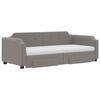 VidaXL Daybed with Trundle and Drawers Taupe 100x200 Cm Fabric 3197696
