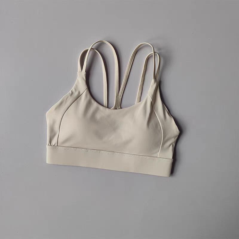 Light Blue Wireless High Support Cross Back Sports Bra