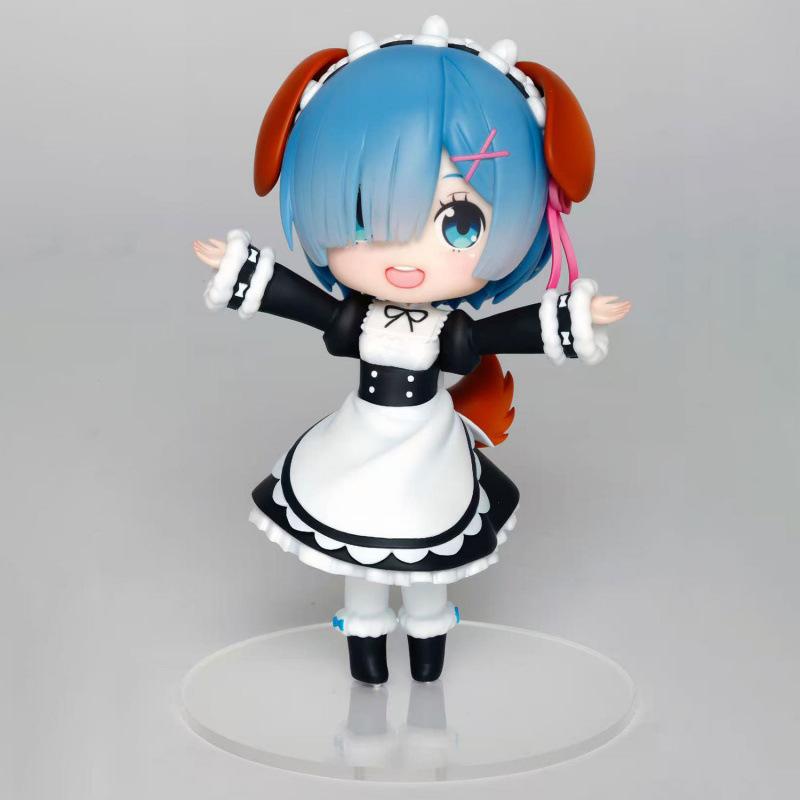 Puppy Rem Figure from Scratch, Another World Life, Anime Beautiful Girl Series Doll Chassis Small Ornament