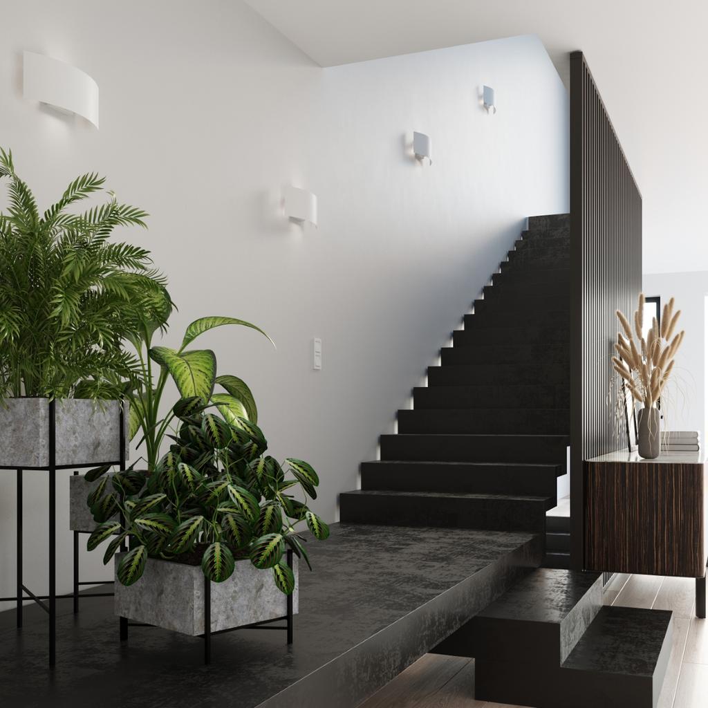 Magnus white wall lamp