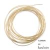 10 Gauge Silver Gold Plated Copper Craft Wire  Flexible Metal French Bullion Wire for Jewelry Making DIY Embroidery Beading