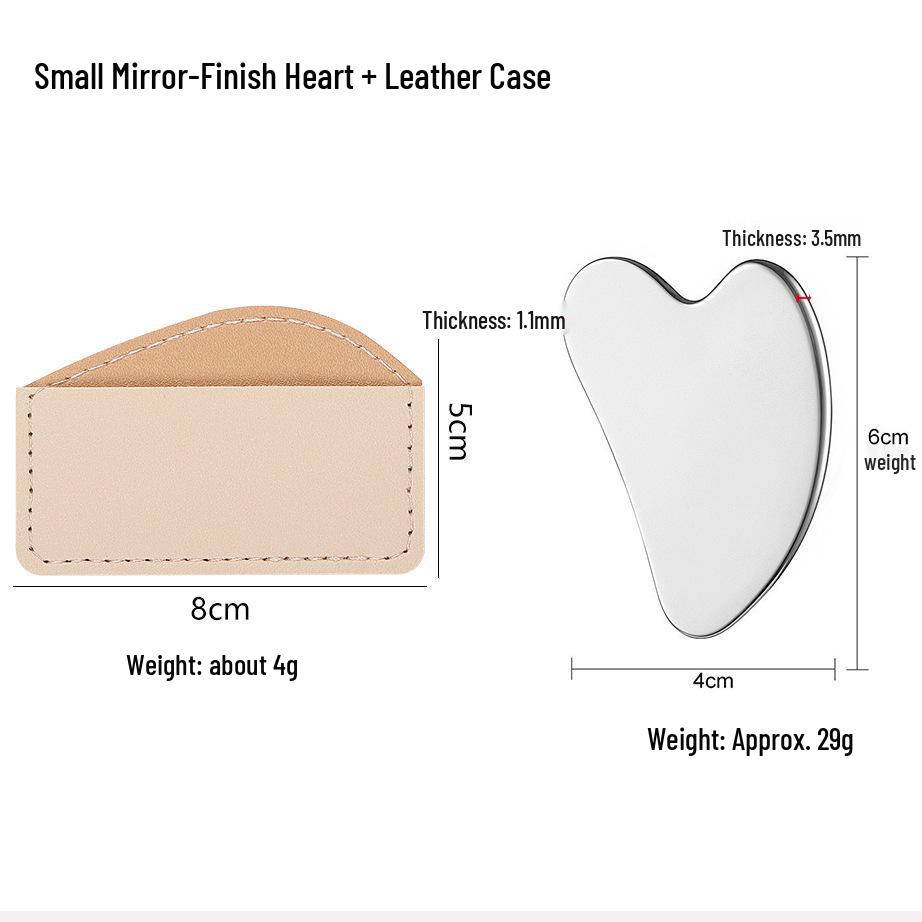 Stainless Steel Gua Sha Scraper: Face & Body Muscle Relief Tool