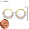 925 Silver Needle 11/13mm Small Hoop Earrings for Women Circle Piercing Huggie Earrings Multicolor Zircon Earrings Party Jewelry