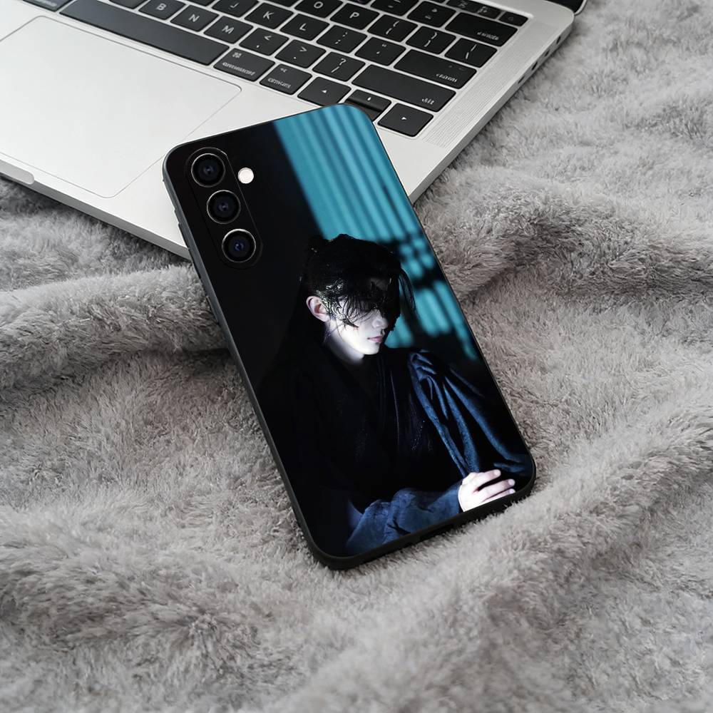 Chasing Jade - Sui Yuanhuai Black Soft Silicone Phone Case for Samsung Galaxy A73, A71, A72, A70, A53, A52, A51