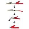 1Pair Alligator Clip Copper Crocodile Clips 1000V/20A 4mm Banana Socket Test Clip For Multimeter Pen Test Lead Cable