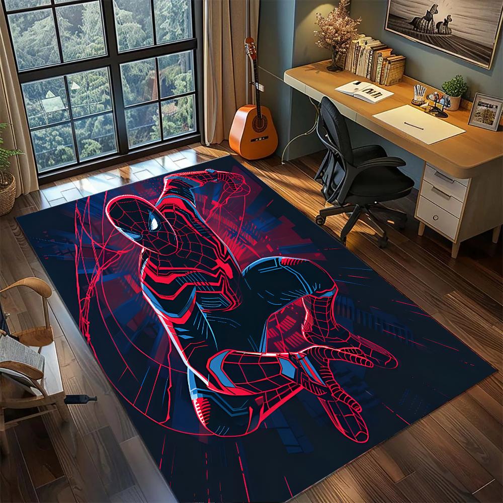 

Spider-Man: Retro Comic Style Rug Carpet Large Area Rug Non Slip Washable Floor Mat Gamer Room Bedroom Home Decor 60x90cm