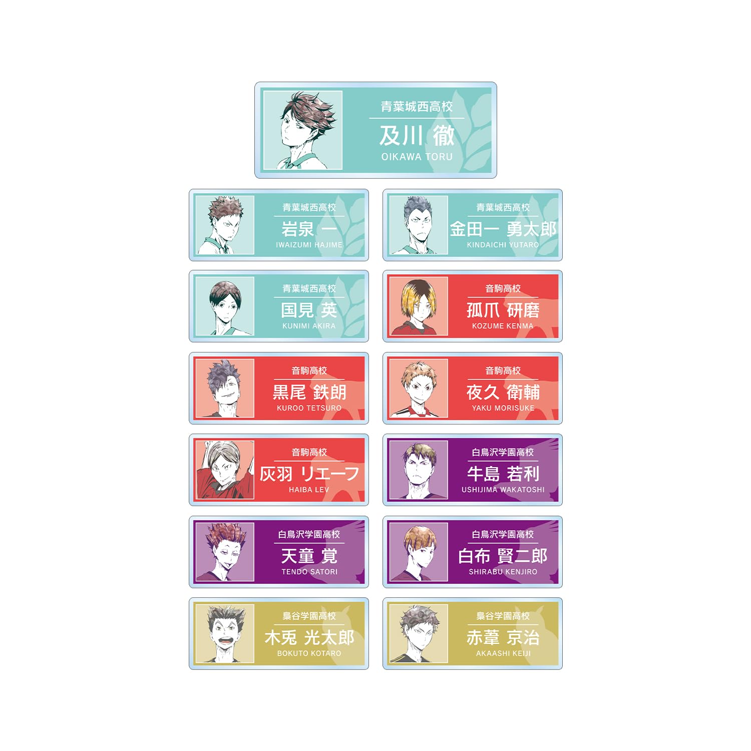 

Haikyu Торговый Ани Арт 1-й Акриловая Именная Табличка вер.B Коробка из 13 штук