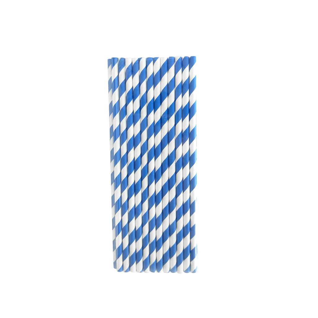 Retro Stripe Paper Drinking Straws Vintage Polka Party Wedding Birthday Straw