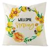 Pillow Farm Sunflower Pillow Cover Happy Summer Thanksgiving Car Waist Support Cushion Home Pillow Cover