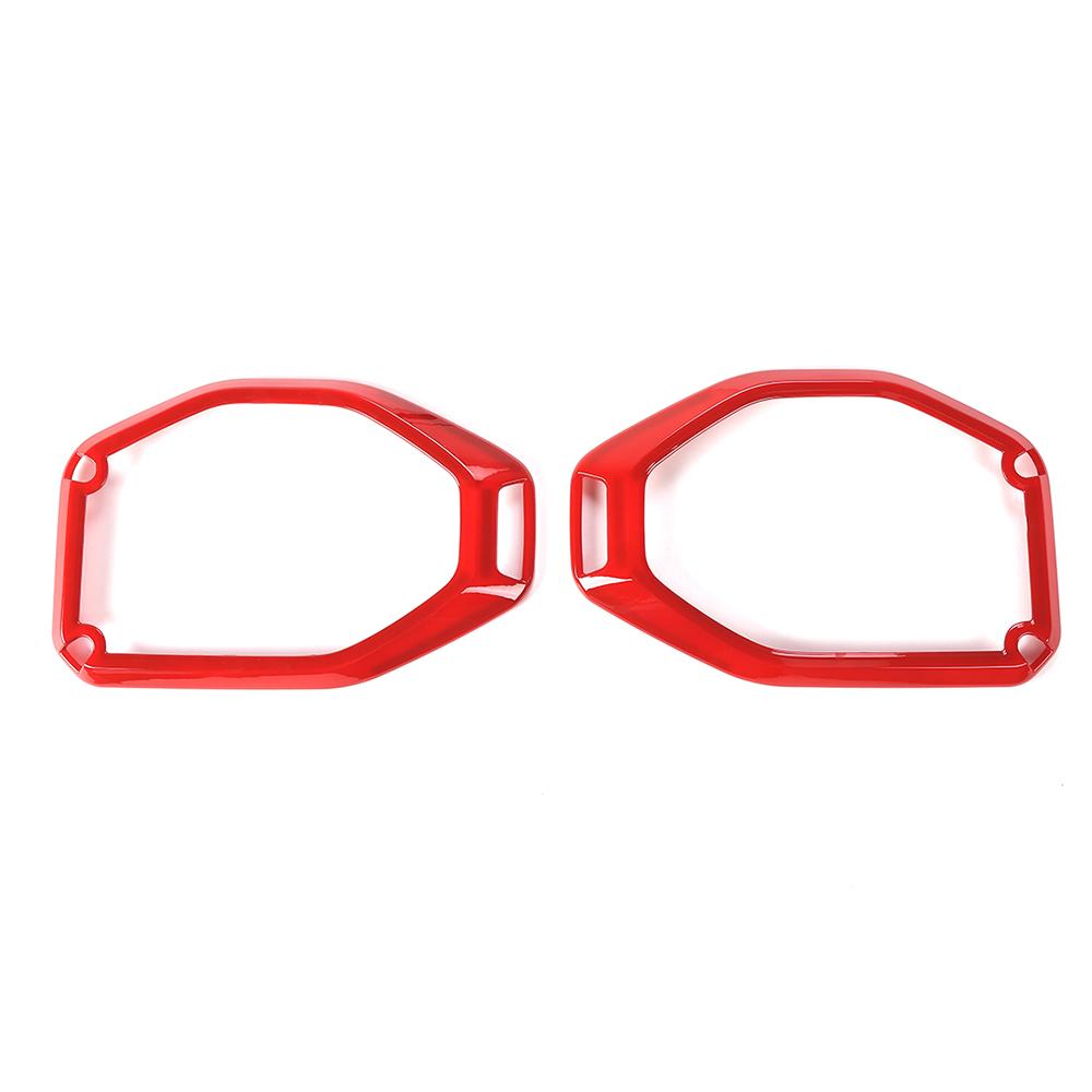 

ABS Декоративное кольцо на крышный сигнал, Декорация, Защитная накладка-стикер, Подходит для Jeep Wrangler JL Для JT Gladiator 2018-2023 Аксессуары для интерьера красный