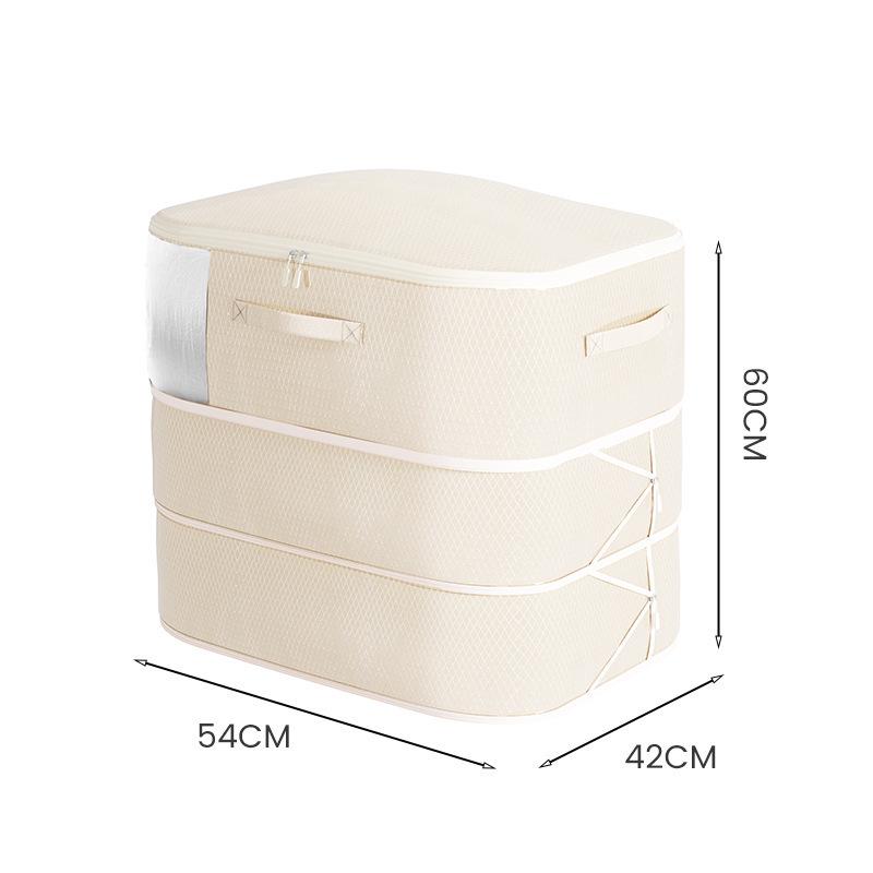 Przezroczysta torba do przechowywania kołdry z tkaniny twill: Duży Organizer Kompresyjny na Kołdry i Ubrania