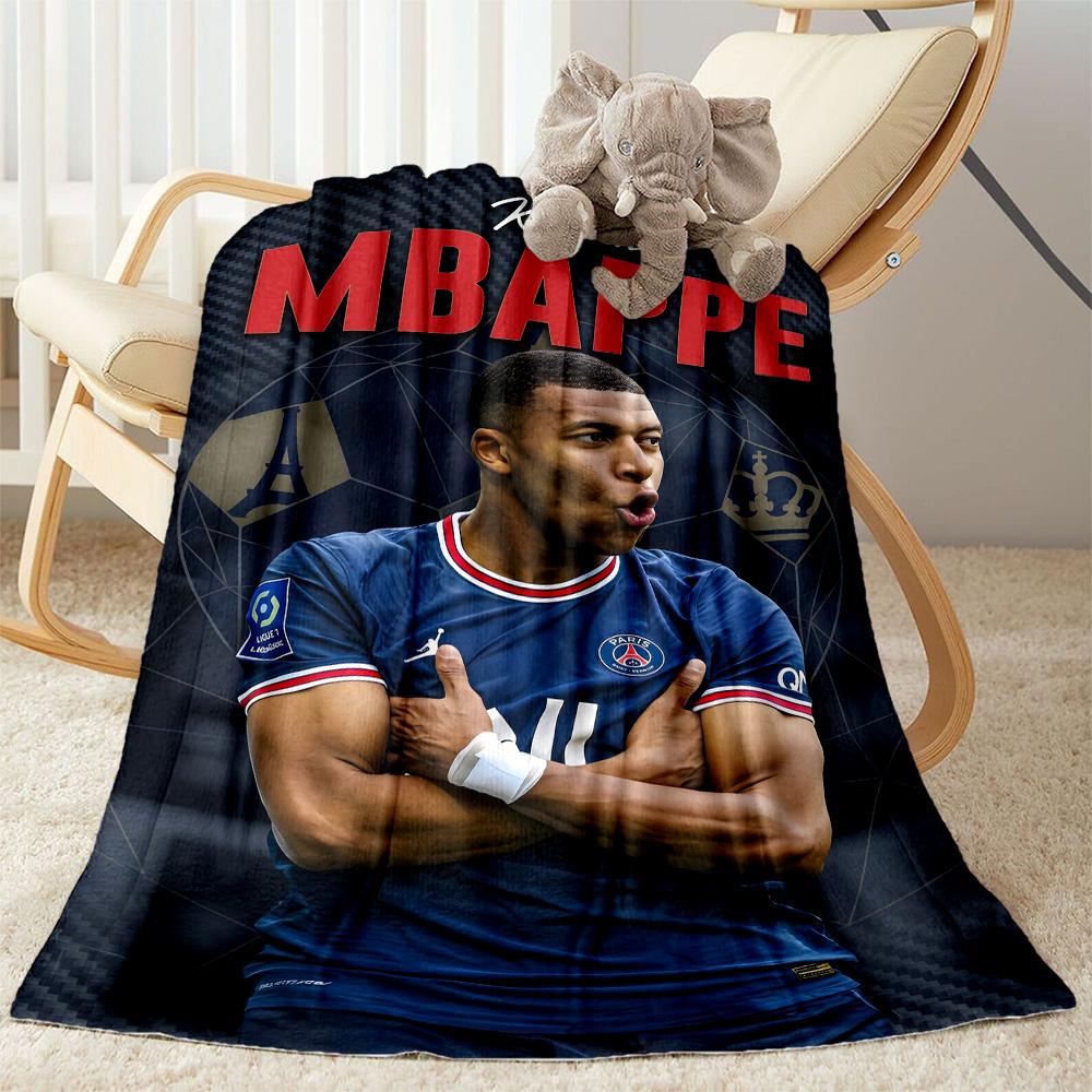 Mbappe 23 Blanket Durable Comfort Suitable for Office Couch Sofa Four Seasons Multipurpose Stylish Decor Gifts For Family Or Friends