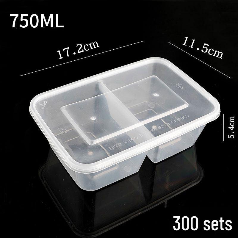 ZISIZ Disposable Rectangular Takeout Meal Box