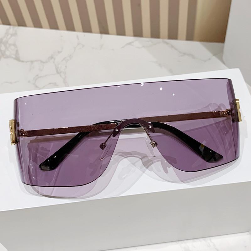 Miao Jia Y2k Frameless Sunglasses For Women Uv400 Sun Protection Fashion Accessories