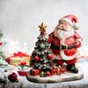 New Christmas Santa Claus Statue Resin Santa Claus Decoration Christmas Tree Decorative Home Desktop Figurine Ornament Holiday