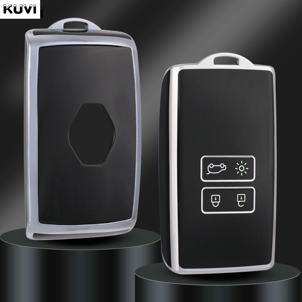 TPU Car Card Key Case Cover Shell Fob for Renault Koleos Captur Megane Clio Scenic Talisman Arkana for Dacia Sandero Accessories
