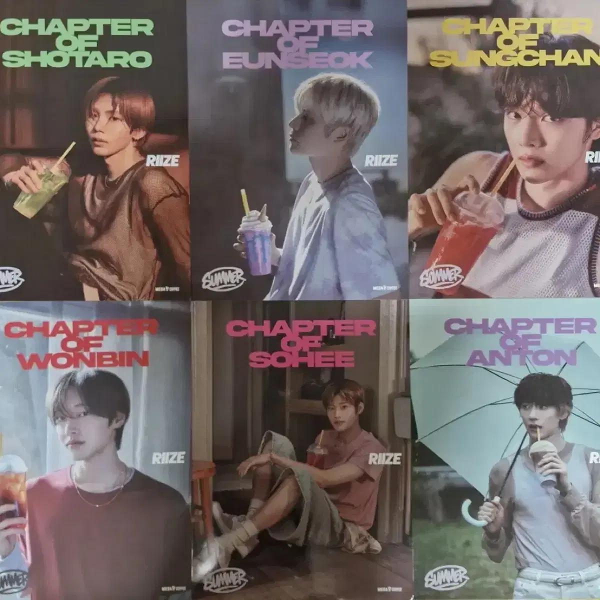 

RIIZE Набор из 6 плакатов Mega Coffee