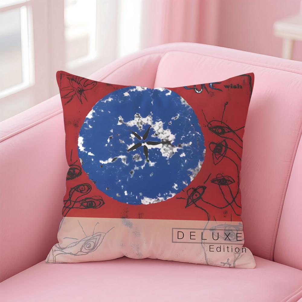 Band The Cure Cushion Cover Linen Pillowcase Cover Soft Decor For Sofa Home Room