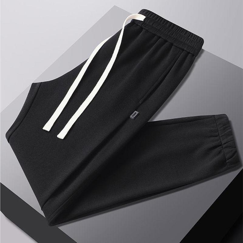 Spring and Autumn Fashion Men's Leggings, Plus Size Men's Pants, Loose Casual Sweatpants Straight Tube Pants