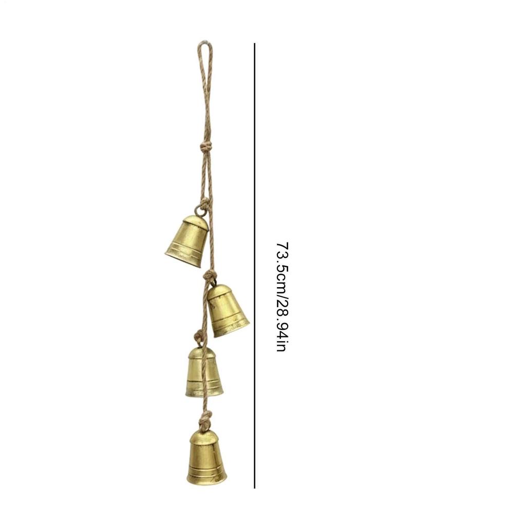 Decorative Christmas Bells Seasonal Porch Decoration Vintage Cow Bell Ornaments For Home Decorators Festival Planners Front Door