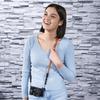 Hama Braid Camera Strap with Quick Made in Officially Imported 120" Fastener, Orange/Blue, Germany,
