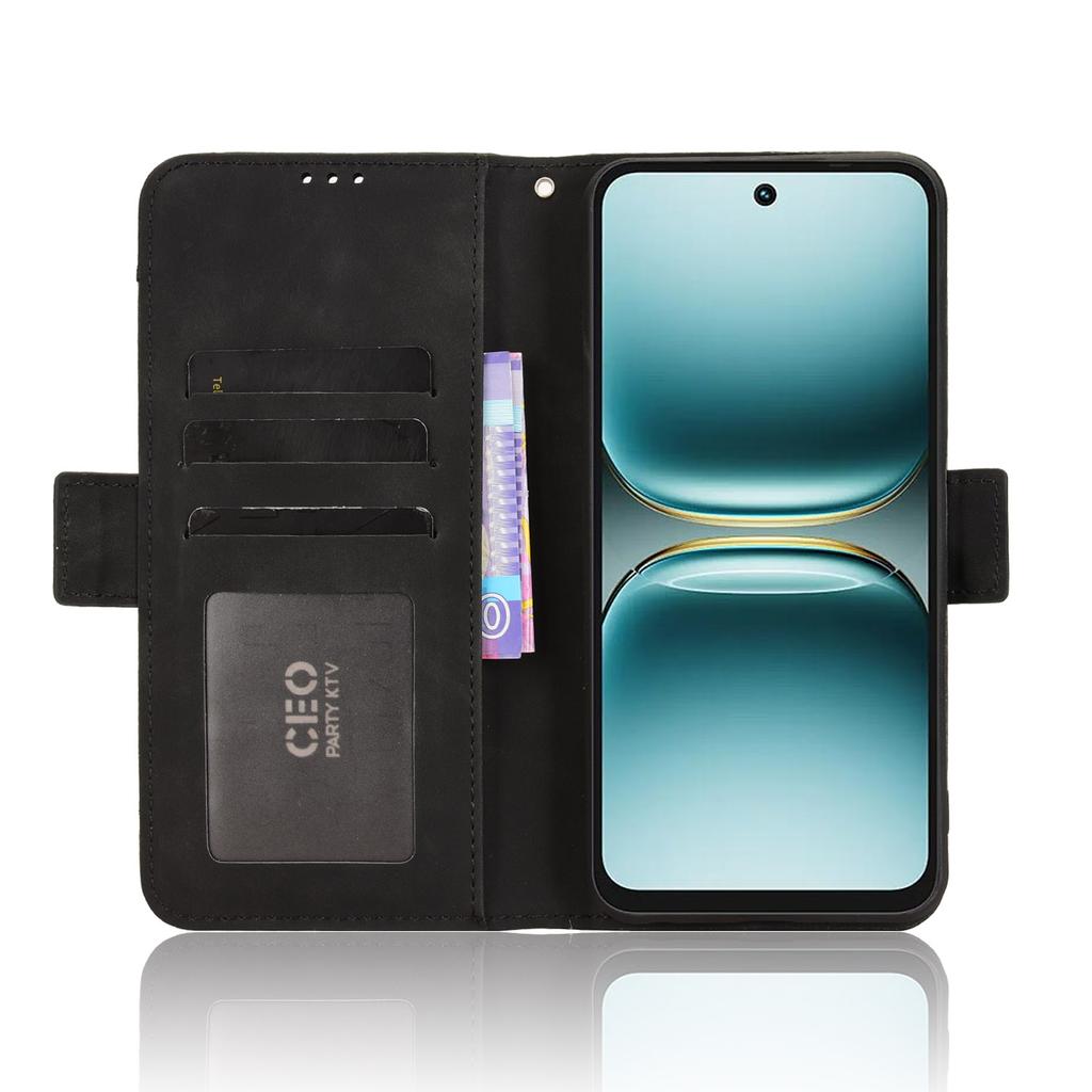 For TECNO Spark Go 2 4G/KM4 Leather Case Phone Wallet Cover with Multiple Card Slots