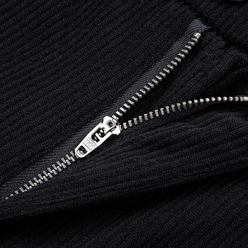 FAPAI Men's Imitation Corduroy Straight Casual Pants