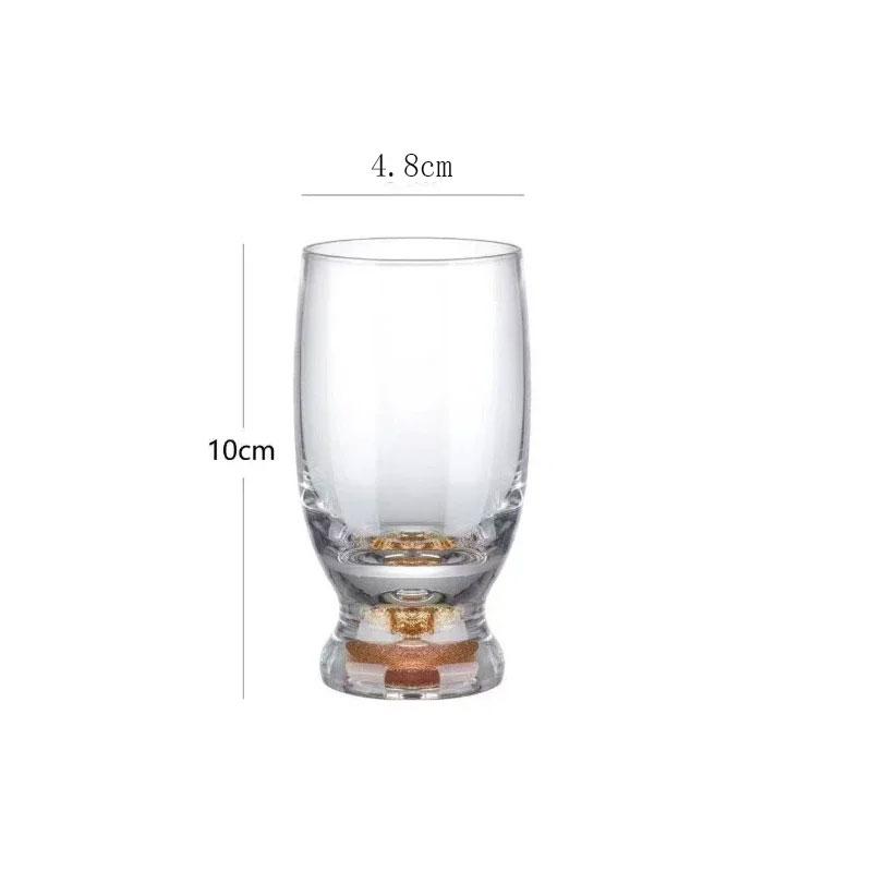 Crystal Glass Small Beer Mug Light Luxury High-end Household High Appearance Level Craft Wheat Draft Beer Cup Juice Glass Cup 1pcs