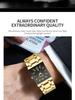 Men's Square Quartz Waterproof Business Watch, Automatic & Non-Mechanical