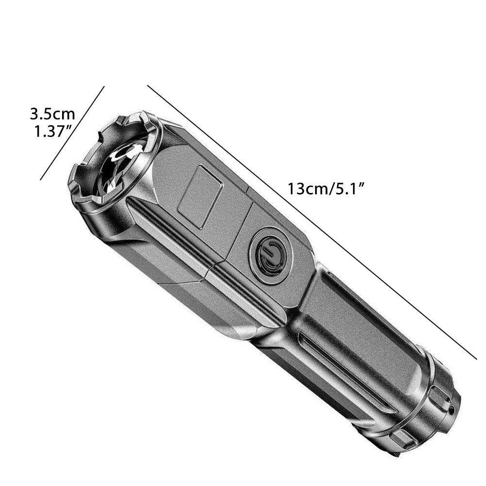 Wiederaufladbare Schlüsselanhänger-Taschenlampe Superhelle Outdoor-EDC-Taschenlampe Wasserdichte LED-Taschenlampe Kleine Taschenlampe