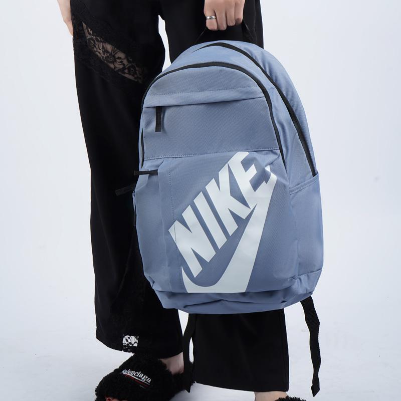 Nike Polyester Backpack Unisex Light Blue Gray CK0944-446