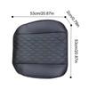 PU Leather Car Seat Cover, Anti Slip Front Seat Protector, Universal Fit Quilted Thick Cushion with Storage Pocket,