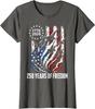 250 Years of Freedom 250th Anniversary USA Flag 4th of Ladies' Crewneck T-Shirt