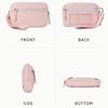 Women's Keychain Wallet The Wallet Zip Waterproof Nylon Card Wallet Pouch Wristlet Zip Card Case With Clear ID Window