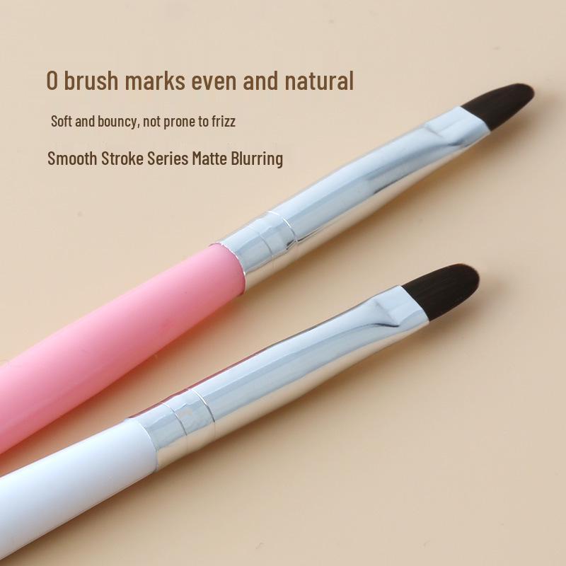 White Handle Round Gel Nail Art Brush