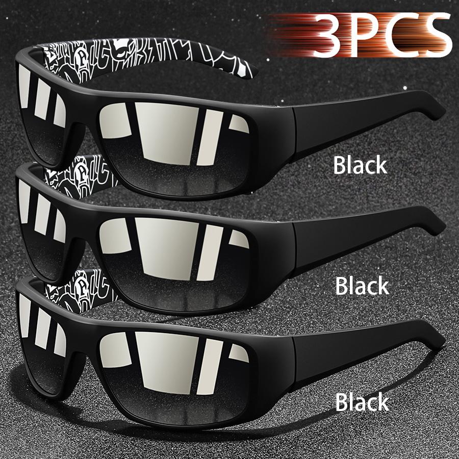 3 Stück Mode Vintage Angeln Radfahren Sport Sonnenbrille Männer Frauen Laufen Bergsteigen Sport Mann Sonnenbrille UV400 Brillen